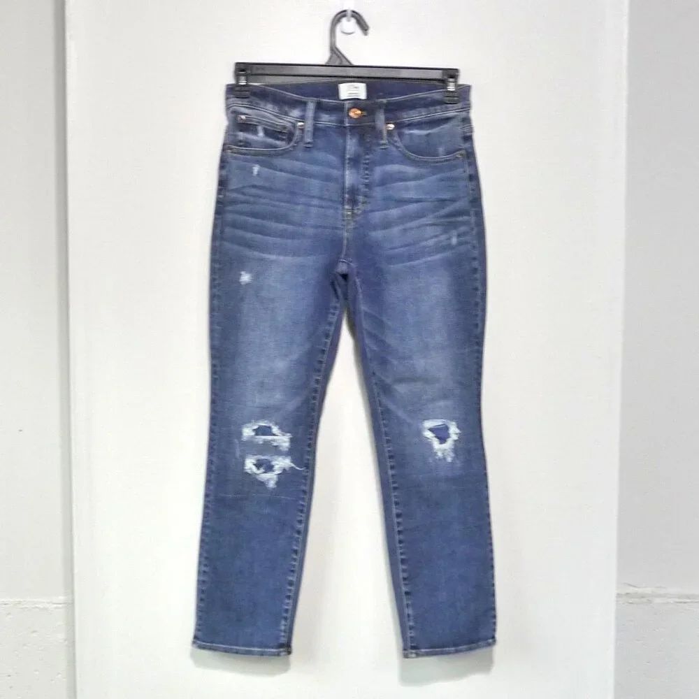 J. CREW VINTAGE STAIGHT JEANS SIZE 28 PETITE